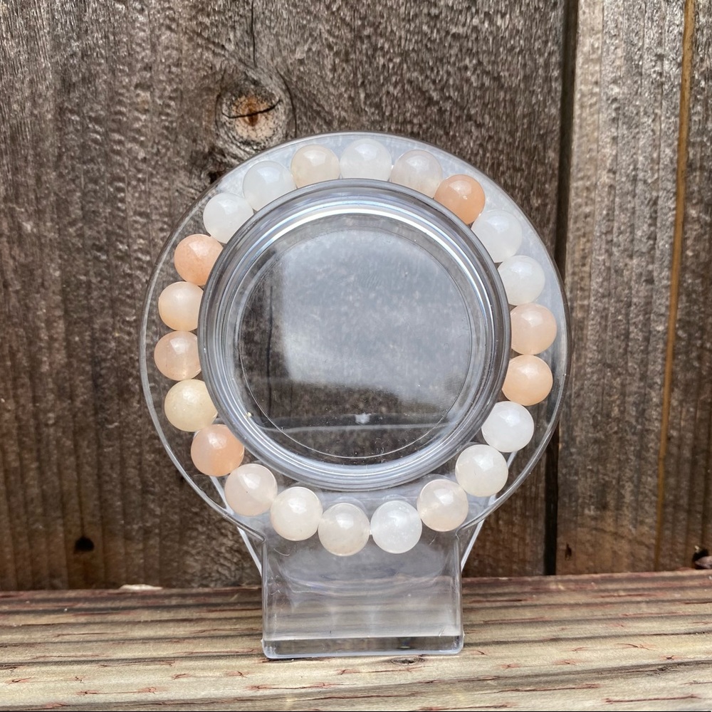 Pink Aventurine Crystal Handmade Beaded Bracelet Natural Stone
